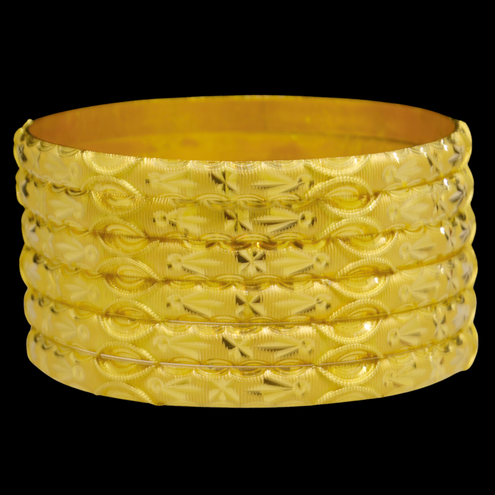21K Gold Bangle Set (L)
